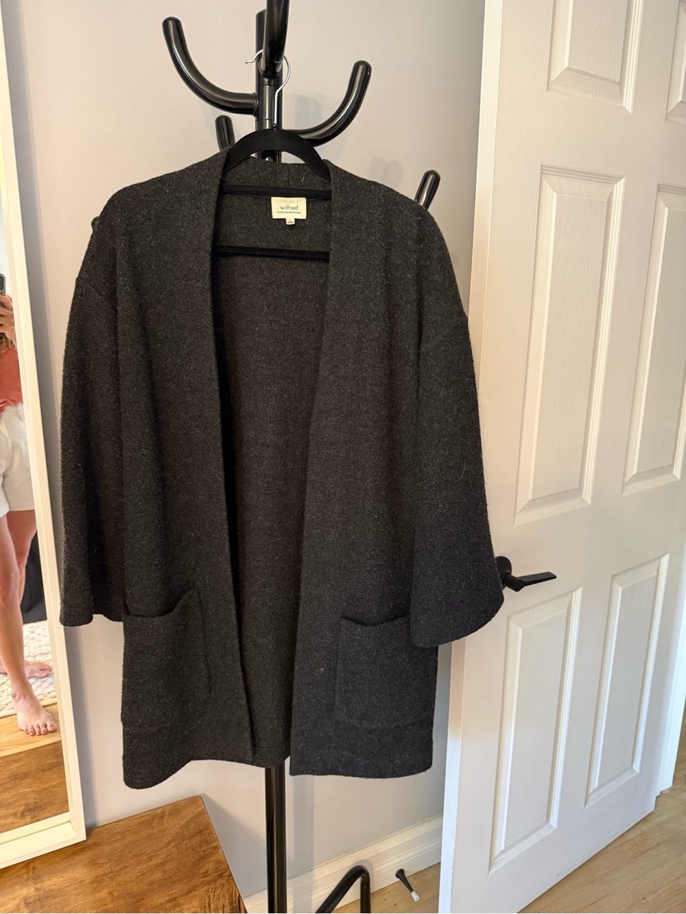 Wilfred long wool coat